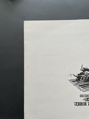 Banksy One Cut Underground Terror Tactics, 2000 Rare 12