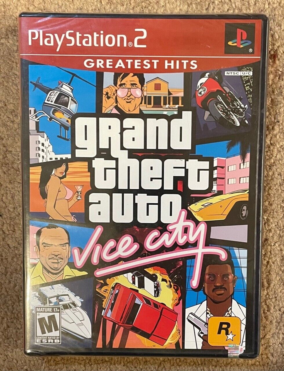 Grand Theft Auto: Vice City 1ST PRINT (PlayStation 2, PS2) New, Factory  Sealed