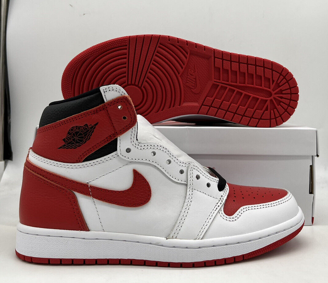 Nike Air Jordan 1 Retro High OG Heritage White Red 555088-161/575441-161  Mens GS