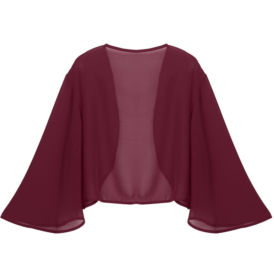 Women's Cardigan 3/4 Sleeve Open Front Bolero Shrug