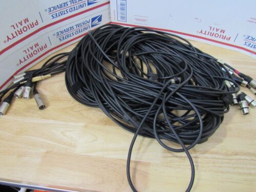 StageMaster Proco VTG Audio Snake Cable over 175 feet Helix MADE IN USA 8 pices
