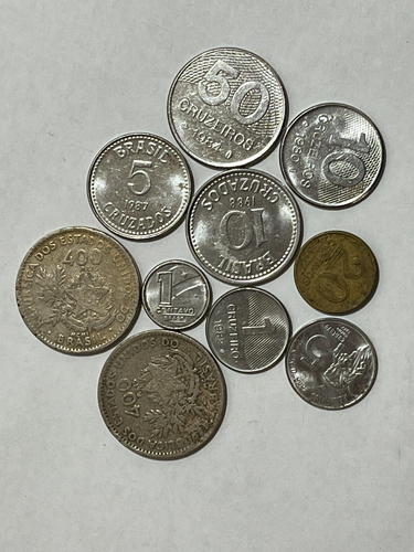 Lot 10 Brazil Old Coins - LEB143