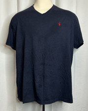 Ralph Lauren mens XXL dark blue v-neck polo shirt