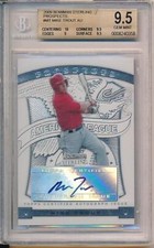 Mike Trout 2009 Bowman Sterling Rookie Card Autograph BGS 9.5 Gem Mint 10 Auto
