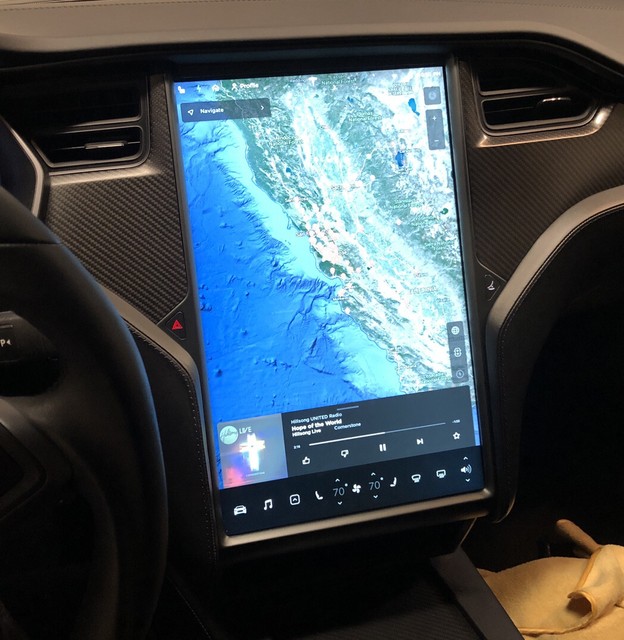 Tesla touch screen