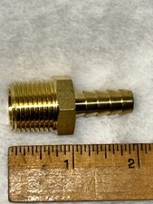 1/2” Male IPS x 3/8” Hose Barb Adapter - SOLID BRASS