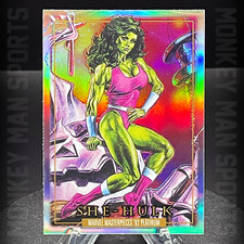 2024 Marvel Masterpieces '92 PLATINUM - She-Hulk - #82 RAINBOW MINT