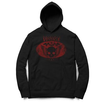 Men's Hooded Sweatshirt Hoodie Sweater Original Vintage Bad Bones Skull OV18420HD
