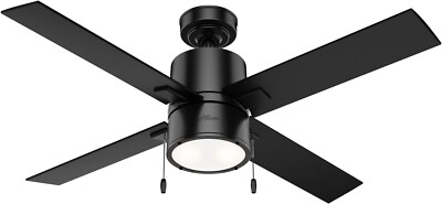 Hunter Fan Company 54215 Beck Ceiling Fan, 52, Matte Black Finish (6-1)