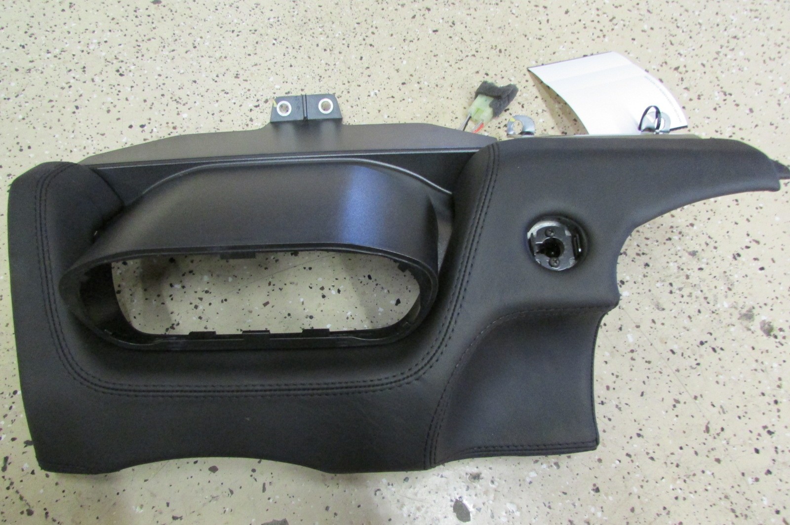 Ferrari 458 Italia Middle Dash Lower Panel, Black Leather, P/N 82584719