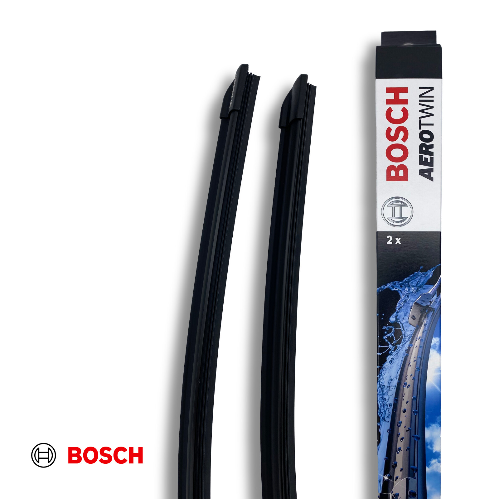 For Renault Captur MK2 Hatch Bosch Aerotwin Set Front Windscreen Wiper