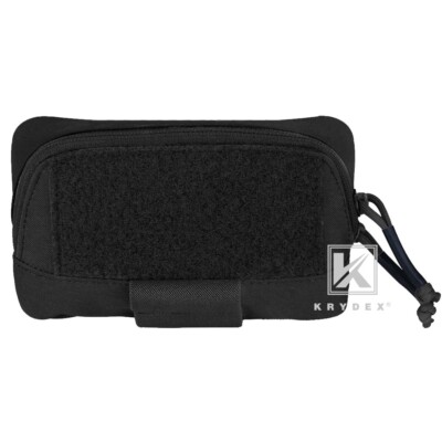 KRYDEX Tactical Admin Pouch Utility Pouch Pack BELT / MOLLE Webbing Panel Black