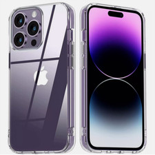 Clear Shockproof Case For iPhone 16 15 14 17 Pro Max 16e 13 12Pro Cover Silicone