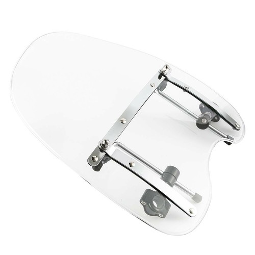Clear 22mm Clamps Windscreen Windshield Fit For Harley Sportster XL883 1200 Dyna - Picture 4 of 8