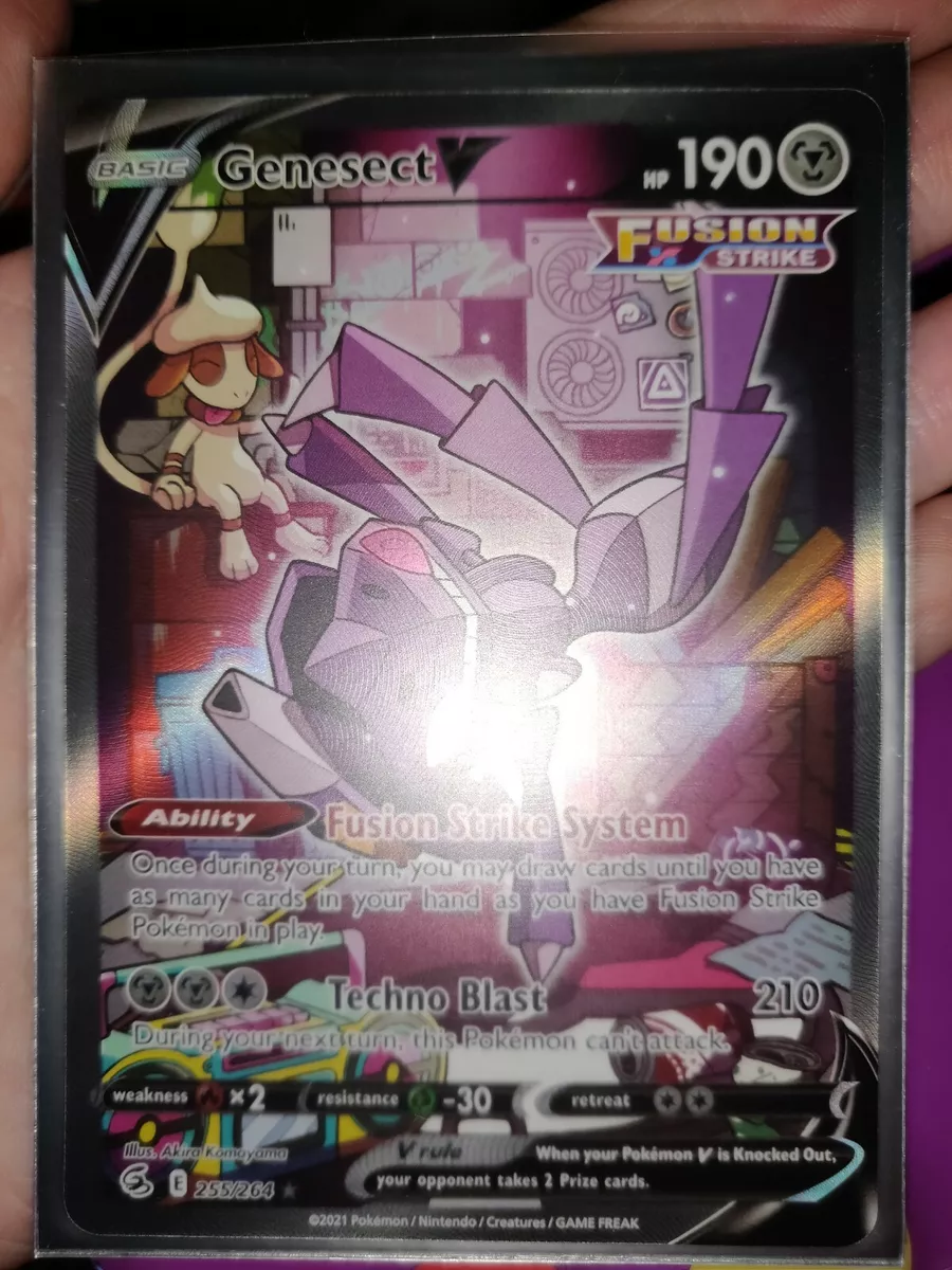 Genesect V Alternate Art Fusion Strike 255/264 Full Art