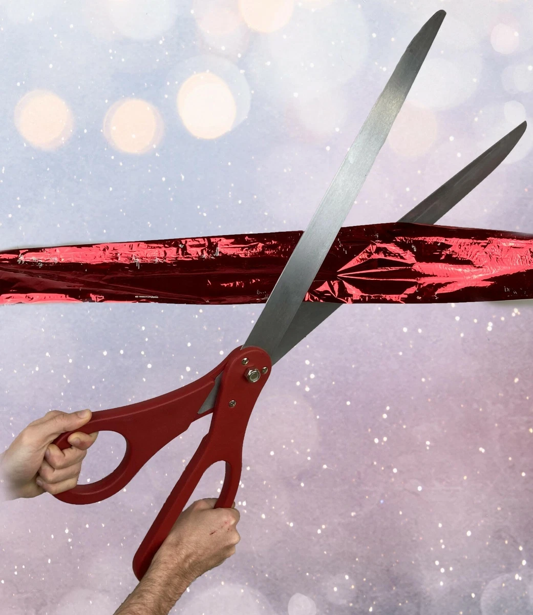 30-Inch Ribbon Cutting Scissors - Red