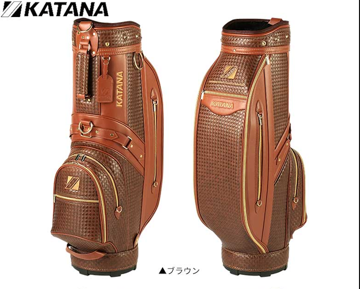 【値下げ】KATANA ゴルフバッグ YTC-29 ブラウン Katana Golf Men's Caddy Bag VTC-29 KATANA GOLF Type9 Brown