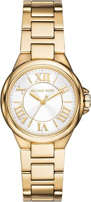 Michael Kors MK7255 Mini Camille Gold-Tone Stainless Steel Watch