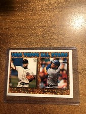 1994 Topps Gold Baseball # 385 All Star 2nd Base Roberto Alomar & Robby Thompson