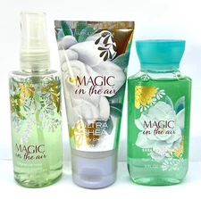 Bath Body Works Magic in the Air Cream + Gel +Mist Body Spray  Set  Travel Size