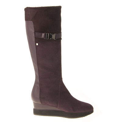 Authentic Marino Fabiani Italian Designer Boots Sizes 6, 11 Bordo Fur New