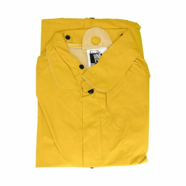 River City Rain Suit, Front Snap Bib Overall, Detachable Hood, Yellow, 7XL | eBay