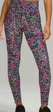 LULULEMON Base Pace High-Rise Running Tight 28" Brushed  Floral Electric Multi 