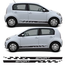 Racing Side Stripes Decal Graphics Stickers Vinyl Kit For VW Volkswagen UP!