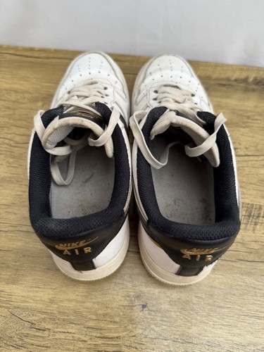 Nike Air Force 1 '07 LV8 Metallic Swoosh Pack Bianco Oro Metallizzato Uomo Taglia UK 7 - Foto 6 di 16