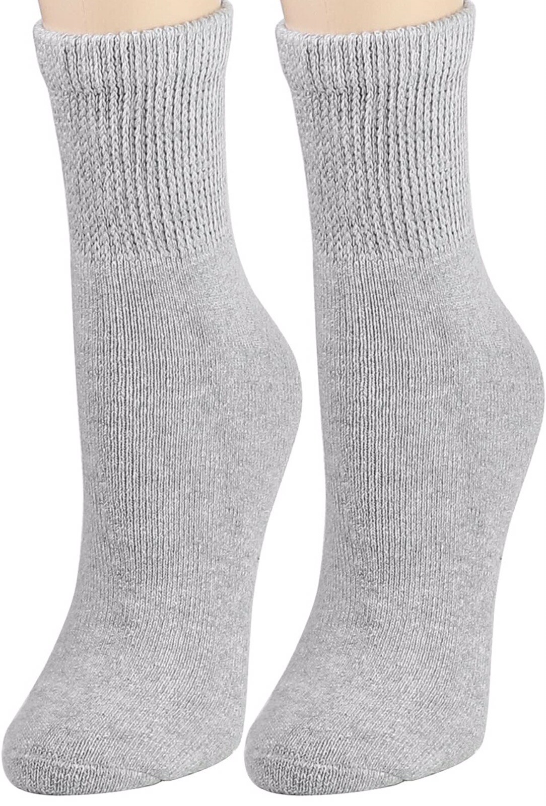 Socks For Womens Mens Non Binding Top Circulatory Diabetic Cotton Ankle size9-10-image