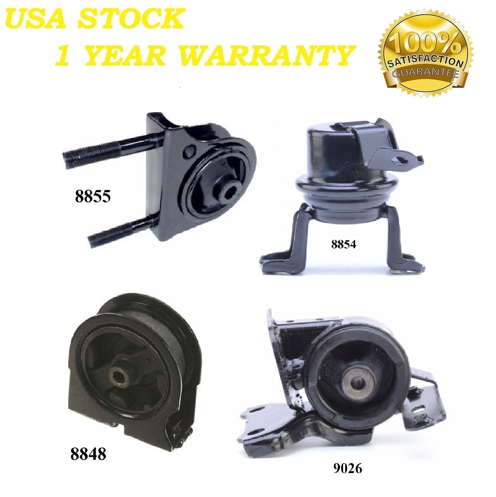 Engine Motor & Transmission Mount Set 4PCS. 1998-2000 For Toyota RAV4 2.0L E - Foto 4