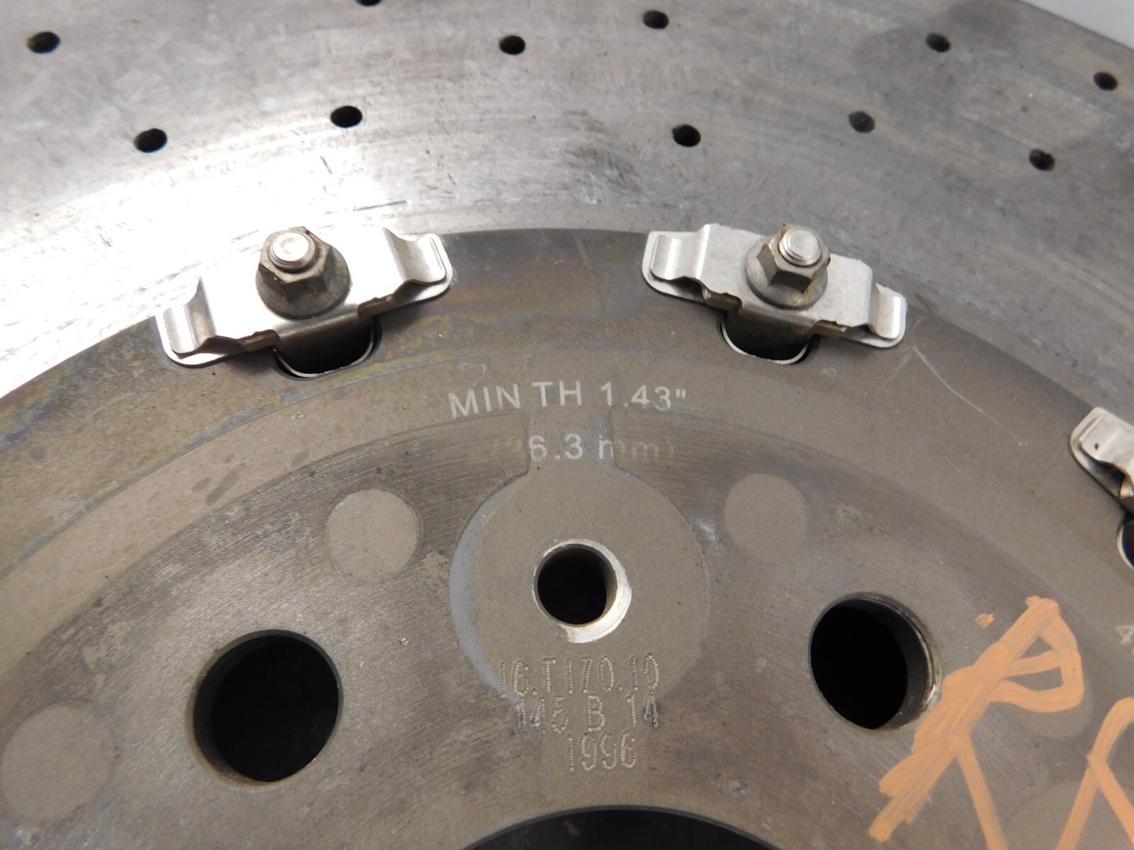 2015 11 12 13 14 16 Ferrari FF Right Front Carbon Ceramic Brake Rotor #7170 J1