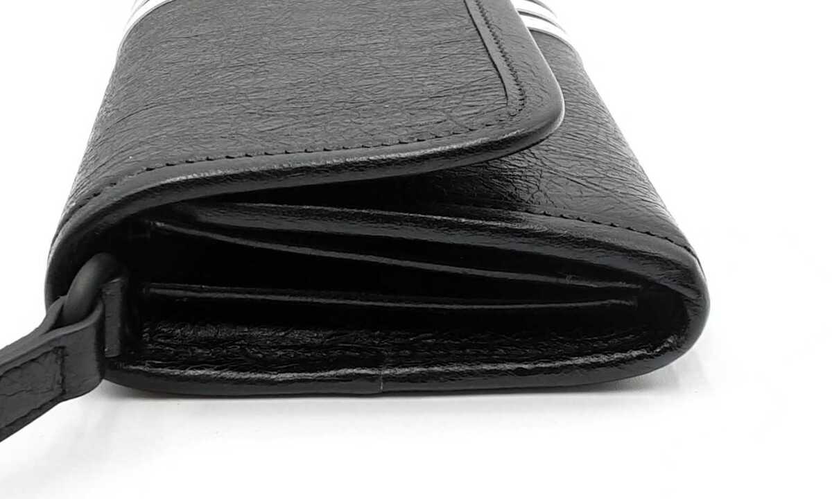 Balenciaga X Adidas Black Leather Strap Wallet Ebixzsa Balenciaga X Adidas Black Leather Strap Wallet Ebixzsa