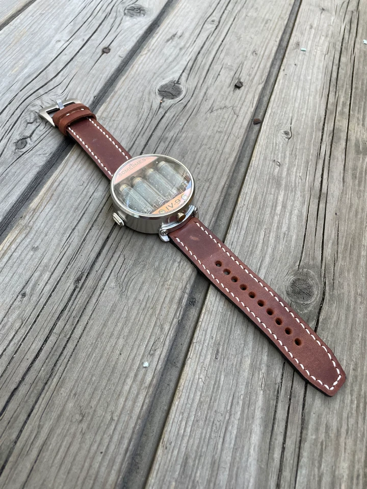 Nixie Tube 手表 Numitron 稀有管 IV9 型号 4 管。 无木箱 — 第 3/4 张图片