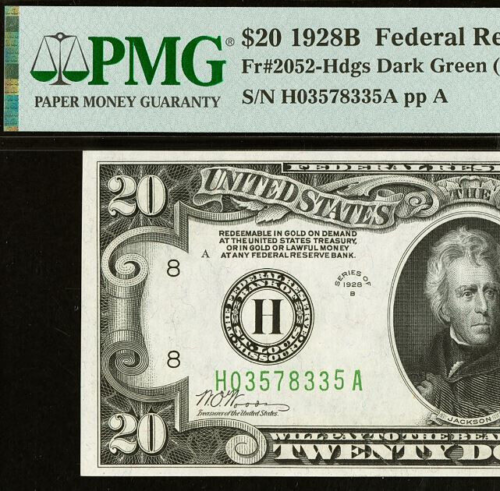 1928B $10 Federal Reserve Note PMG 64EPQ - Redeemable in Gold - St. Louis