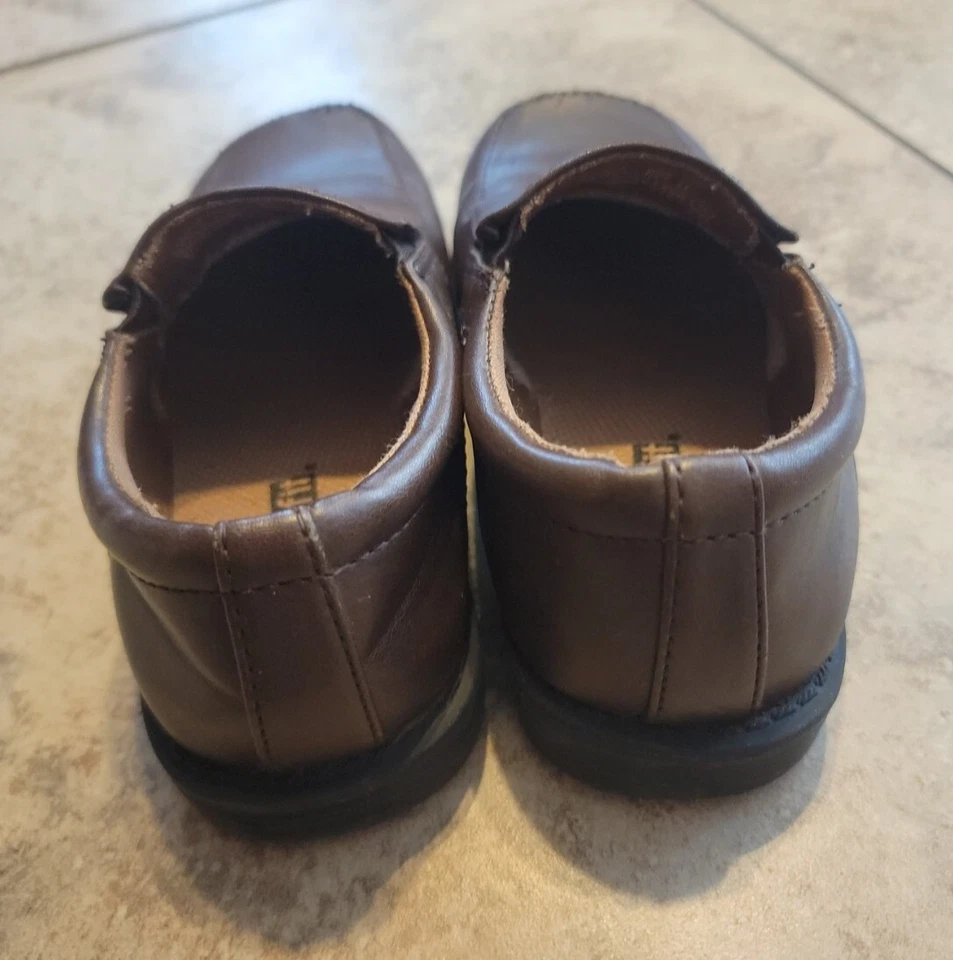 Boys Smart Fit Dress, Wedding, Church Shoes Brown Slip on Size 11 - Image 2 of 4