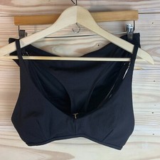 Andie Swimsuit Women Large Bikini Set Valencia Top Bikini Bottom Rib Black