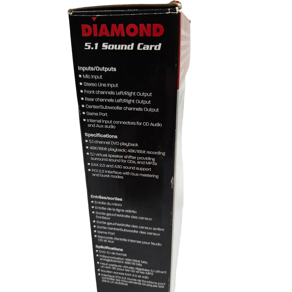 DIAMOND XTREME SOUND 5.1 PCI SOUND CARD - Image 4 of 4
