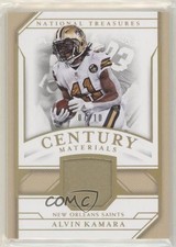 2018 Panini National Treasures Century Materials Holo Gold 7/10 Alvin Kamara 5w7