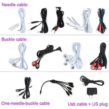 E-Stim Add-on Accessories Cables+Charging Plug