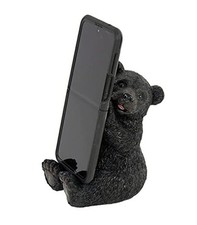 Black Bear Figurine Cell Phone Holder, 5.75-inches 4957 