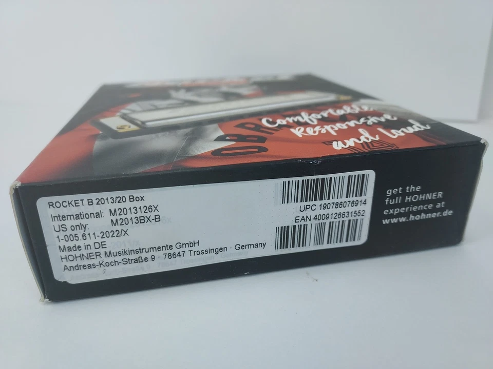 HOHNER Rocket Progressive Harmonica M2013BX-B Key of B New - Image 3 of 3