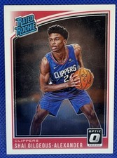 2018-19 Donruss Optic Shai Gilgeous-Alexander Rookie RC #162 Clippers Thunder