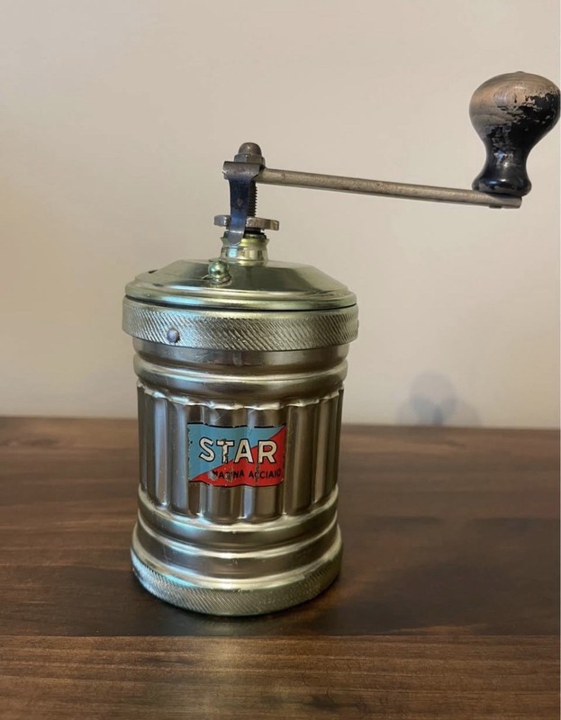 Vintage Italian STAR Coffee Grinder – Hand Crank