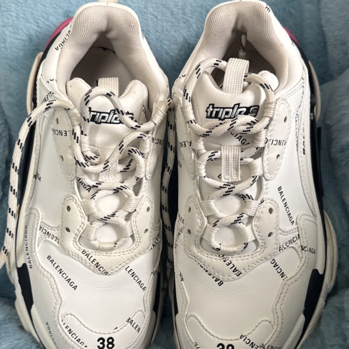 Balenciaga White Leather Athletic Shoes for Women for sale | eBay