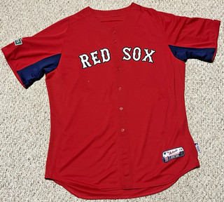 Game Issued Worn Boston Red Sox Jersey Saltalamacchia w/Rare Patch & MLB Holo