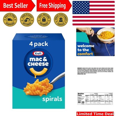 Easy Dinner Solution: Kraft Spirals Mac and Cheese - 20 Servings, No Additives