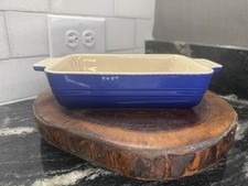 NEW Le Creuset Indigo 18cm Rectangular Baking Dish 7x5 Stoneware Blue Purple