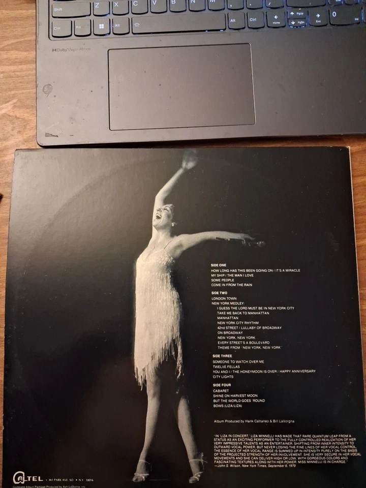 Vintage Original VINYL LP RECORD by LIZA MINNELLI LIVE AT CARNEGIE HALL Foto 2 de 4