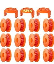 Eventronic 15 Pack WA0010 Replacement Trimmer Line Spool Compatible with... 